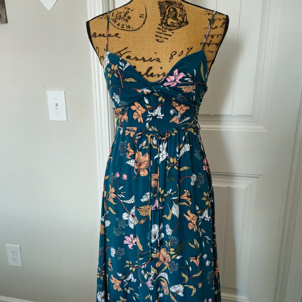 Hello Molly Lady Like You Midi Dress Teal Size S